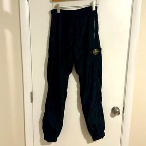 Stone Island Black Zippers Sweatpants Men’s Large Used Vintage Dri-Fit
